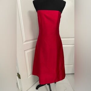 Jenny Yoo vintage dress pure raw silk size 8 small sizing fits 4/6 strapless